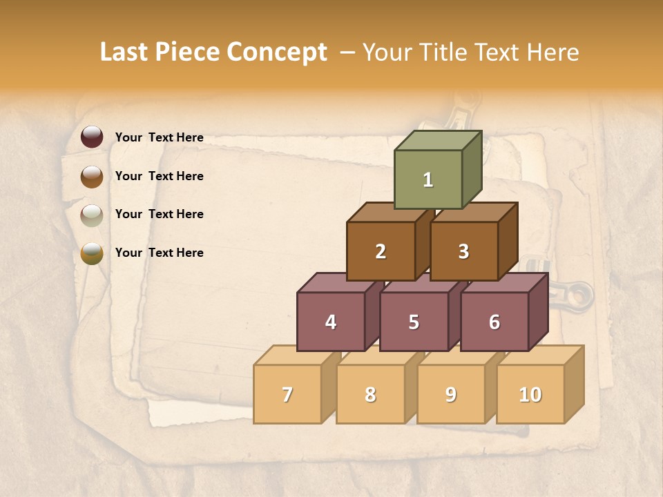 Crumpled Retro Picture PowerPoint Template