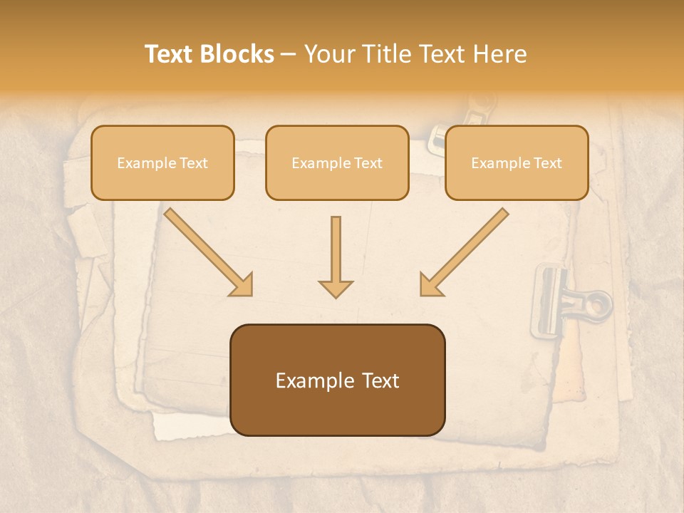 Crumpled Retro Picture PowerPoint Template