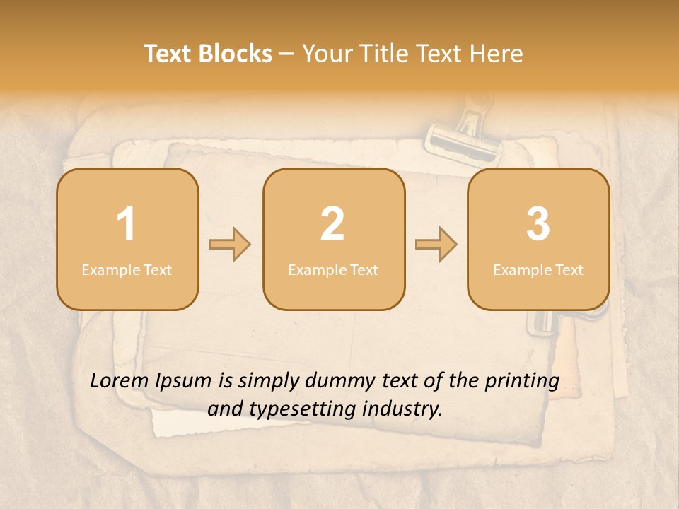 Crumpled Retro Picture PowerPoint Template