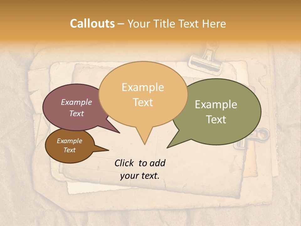 Crumpled Retro Picture PowerPoint Template