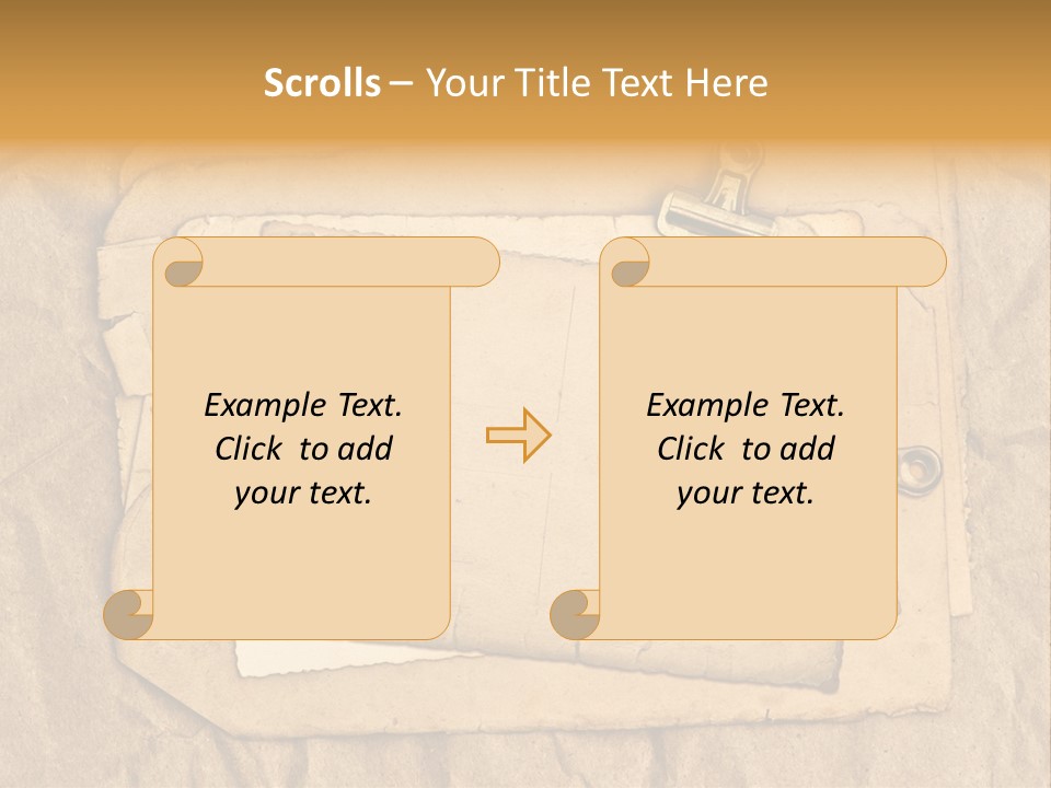 Crumpled Retro Picture PowerPoint Template