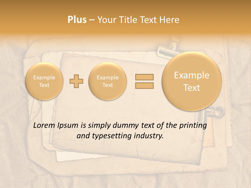 Crumpled Retro Picture PowerPoint Template