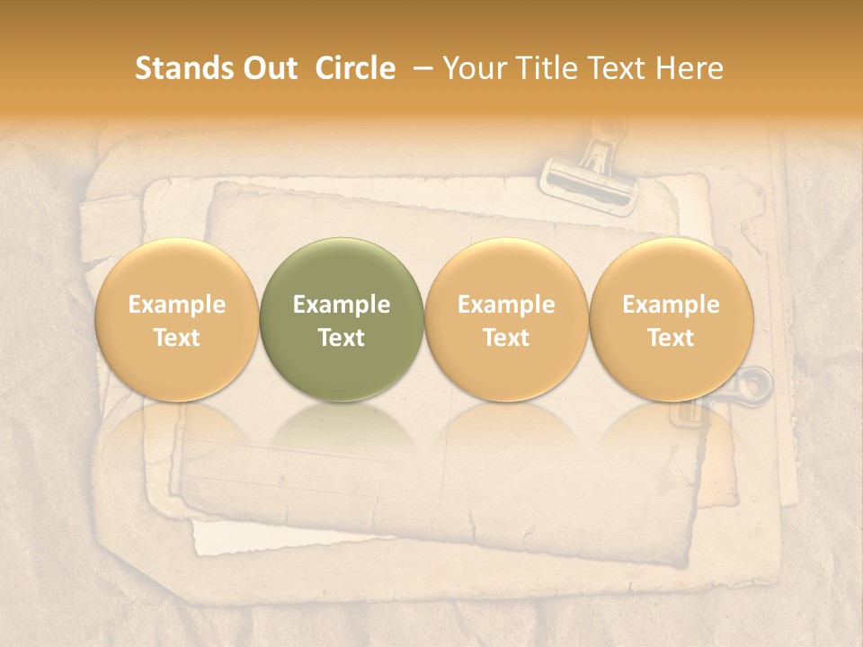 Crumpled Retro Picture PowerPoint Template