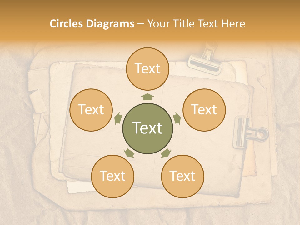 Crumpled Retro Picture PowerPoint Template