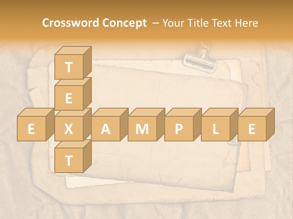 Crumpled Retro Picture PowerPoint Template