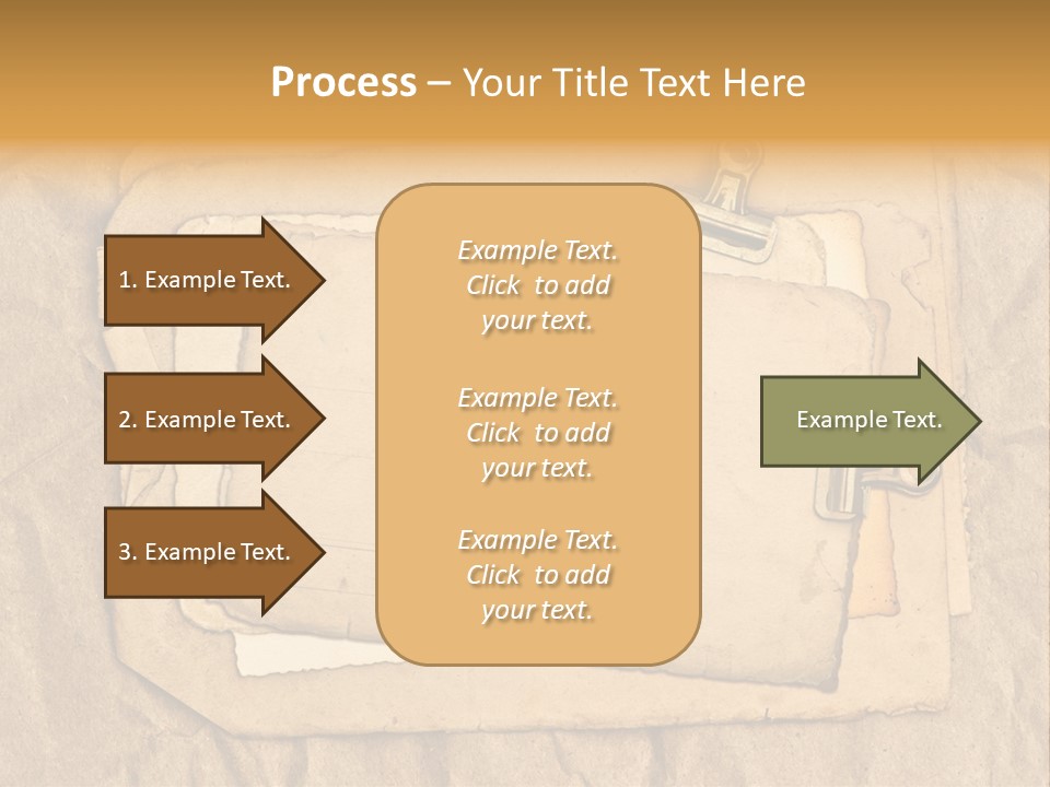 Crumpled Retro Picture PowerPoint Template