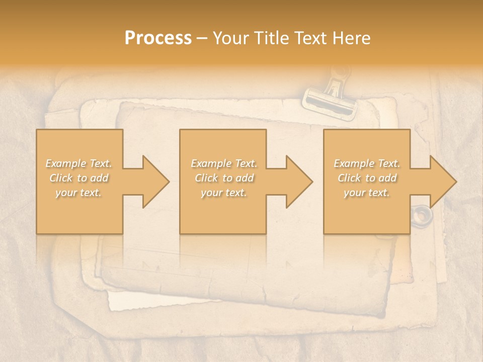 Crumpled Retro Picture PowerPoint Template