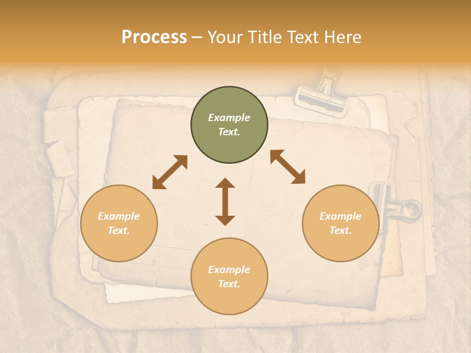 Crumpled Retro Picture PowerPoint Template