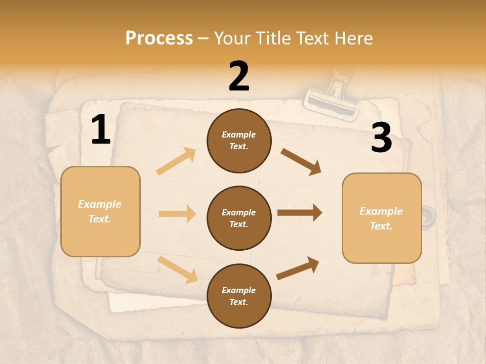 Crumpled Retro Picture PowerPoint Template