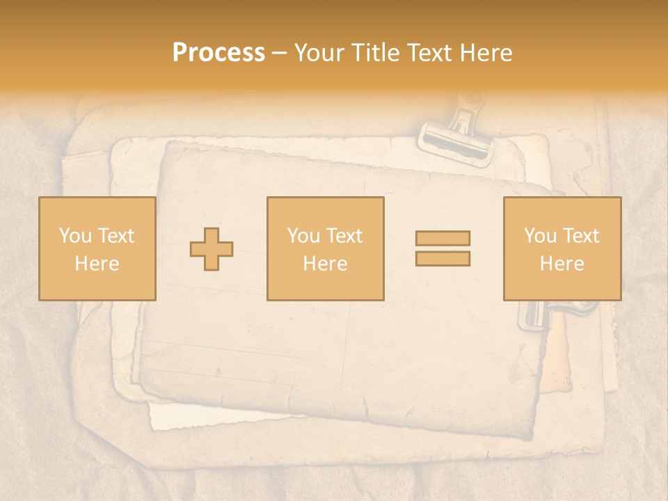 Crumpled Retro Picture PowerPoint Template