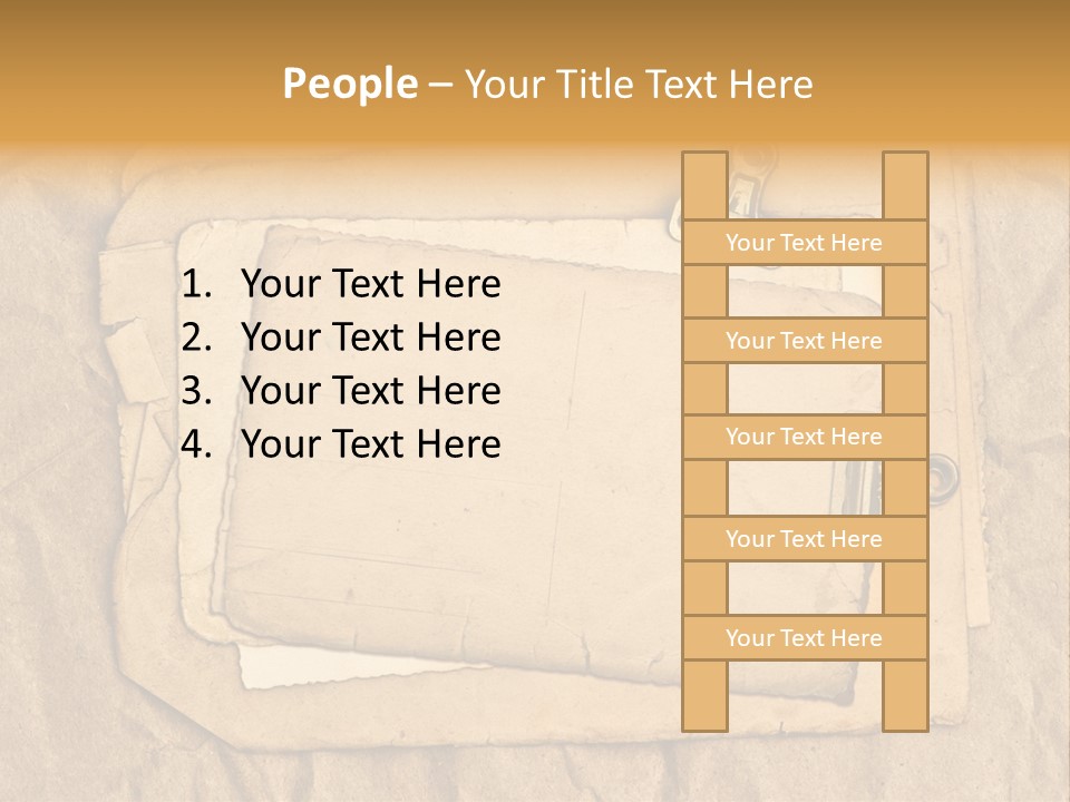 Crumpled Retro Picture PowerPoint Template