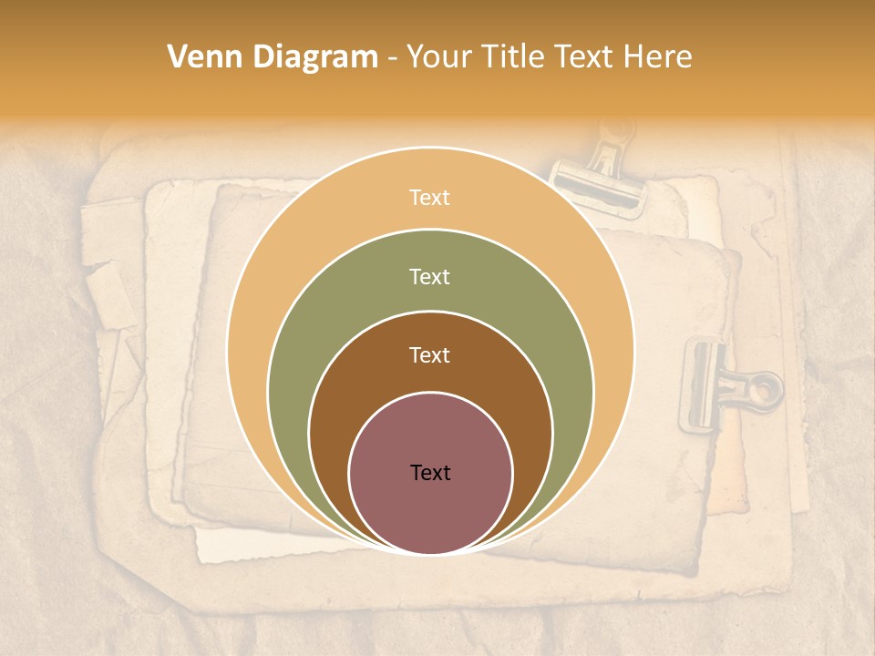 Crumpled Retro Picture PowerPoint Template