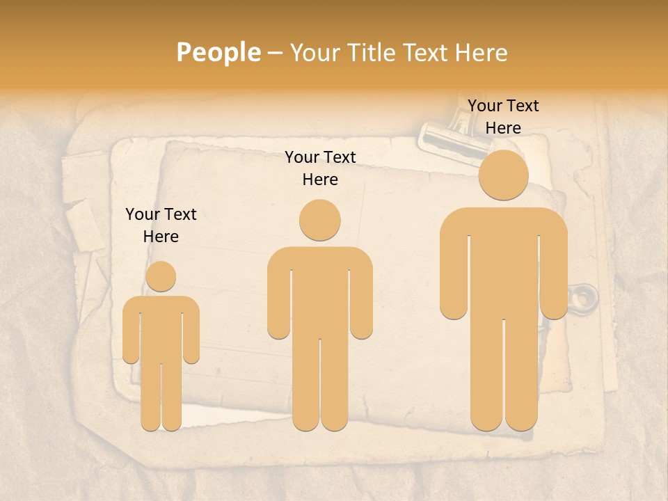 Crumpled Retro Picture PowerPoint Template