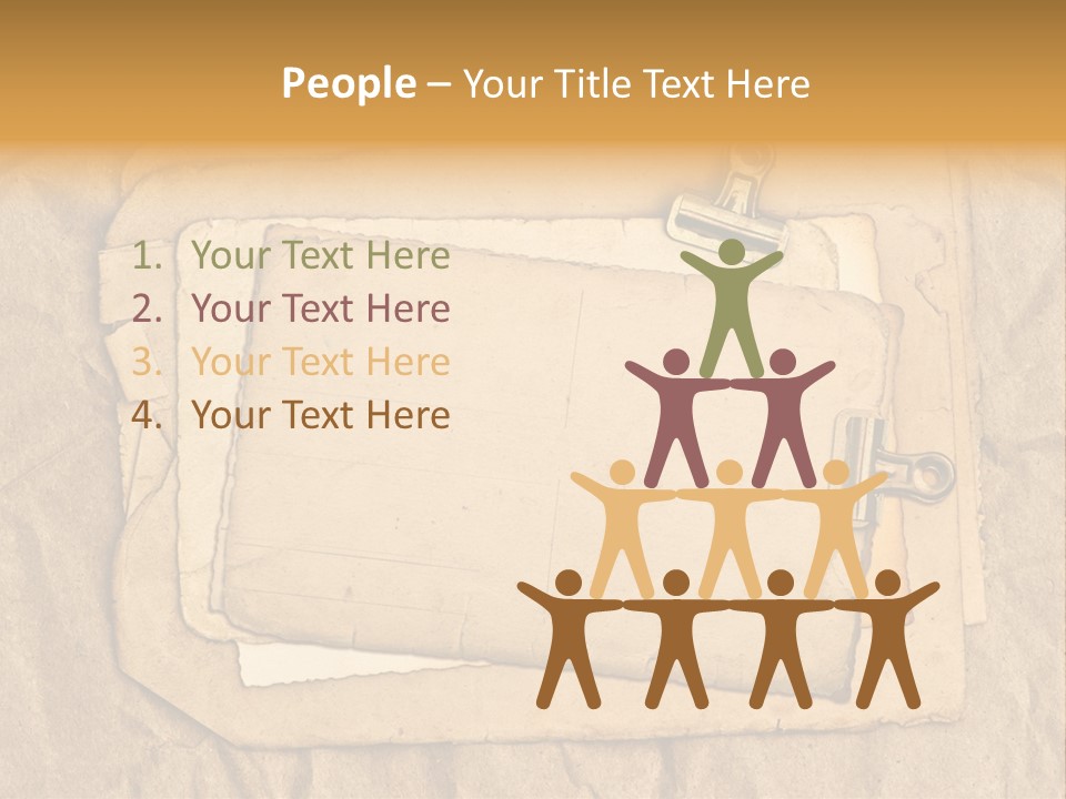 Crumpled Retro Picture PowerPoint Template