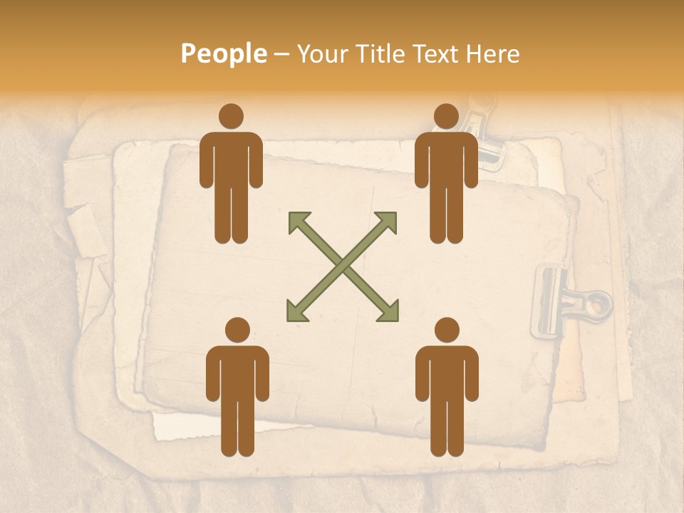 Crumpled Retro Picture PowerPoint Template