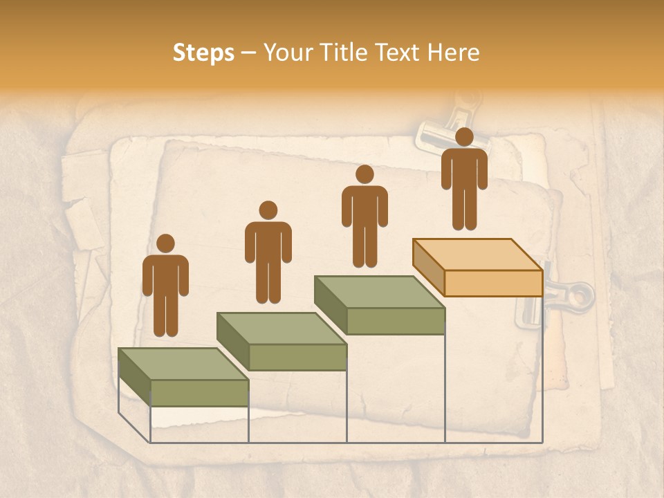 Crumpled Retro Picture PowerPoint Template