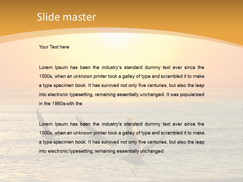 Romantic Energy Outdoor PowerPoint Template