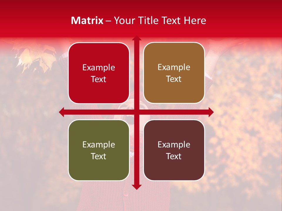 Female October Smile PowerPoint Template