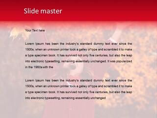 Female October Smile PowerPoint Template