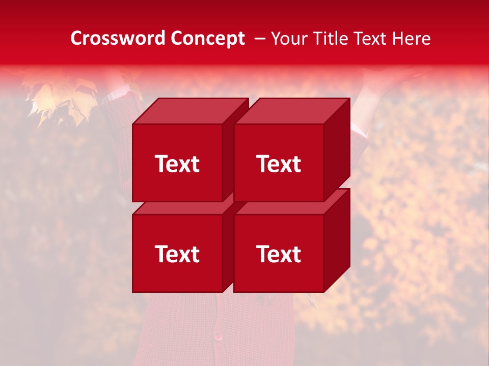 Female October Smile PowerPoint Template
