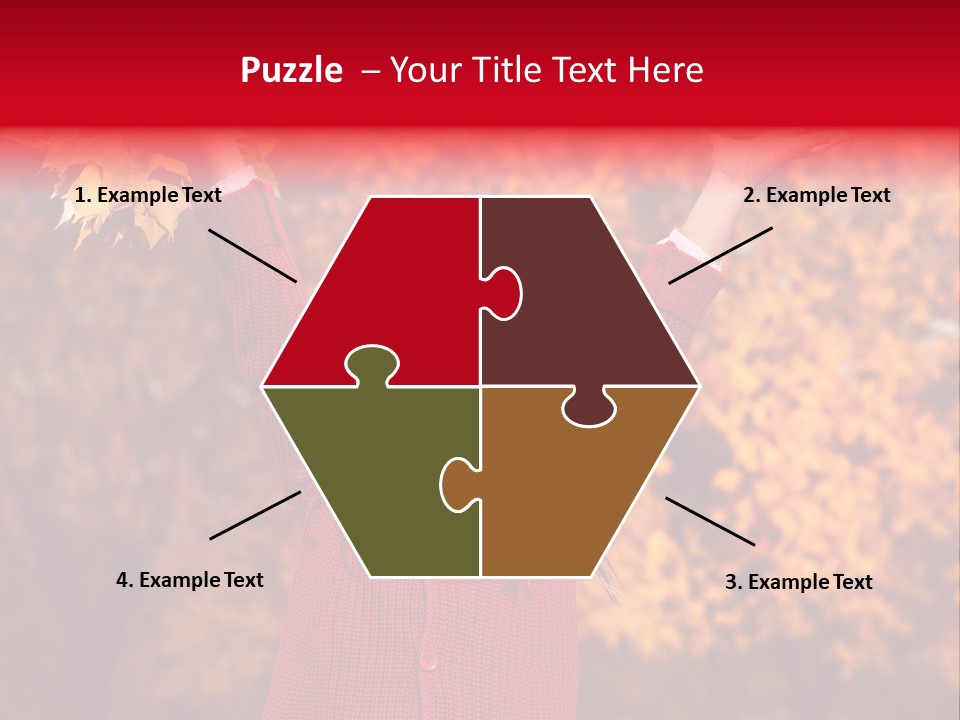 Female October Smile PowerPoint Template