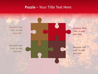 Female October Smile PowerPoint Template