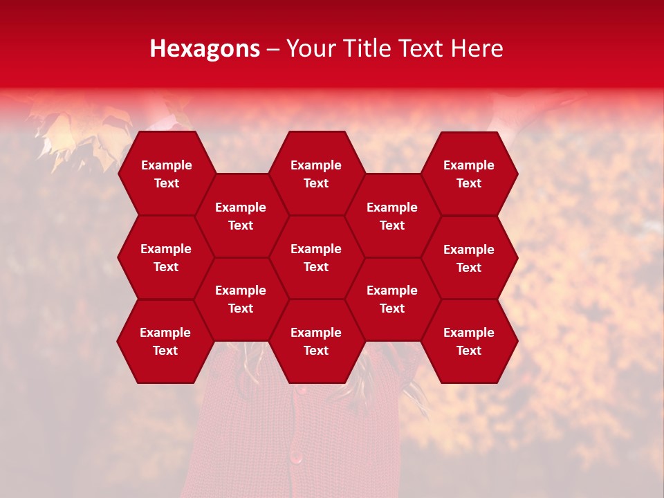 Female October Smile PowerPoint Template
