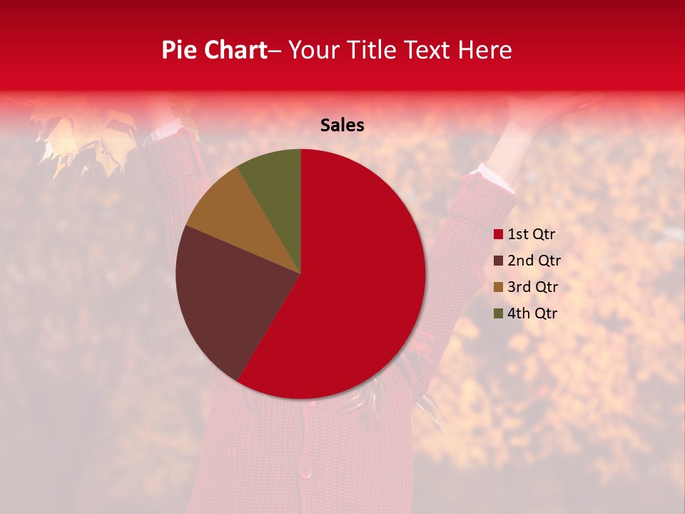 Female October Smile PowerPoint Template
