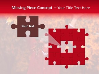 Female October Smile PowerPoint Template