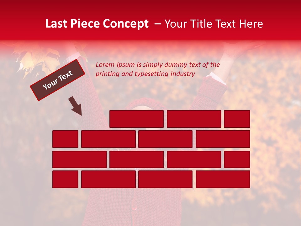 Female October Smile PowerPoint Template