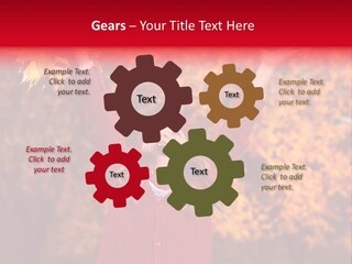 Female October Smile PowerPoint Template
