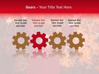 Female October Smile PowerPoint Template