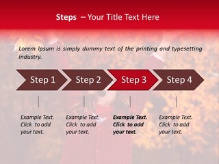 Female October Smile PowerPoint Template
