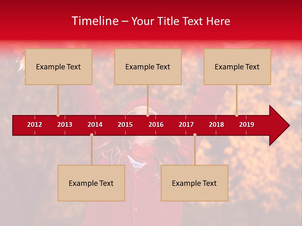 Female October Smile PowerPoint Template