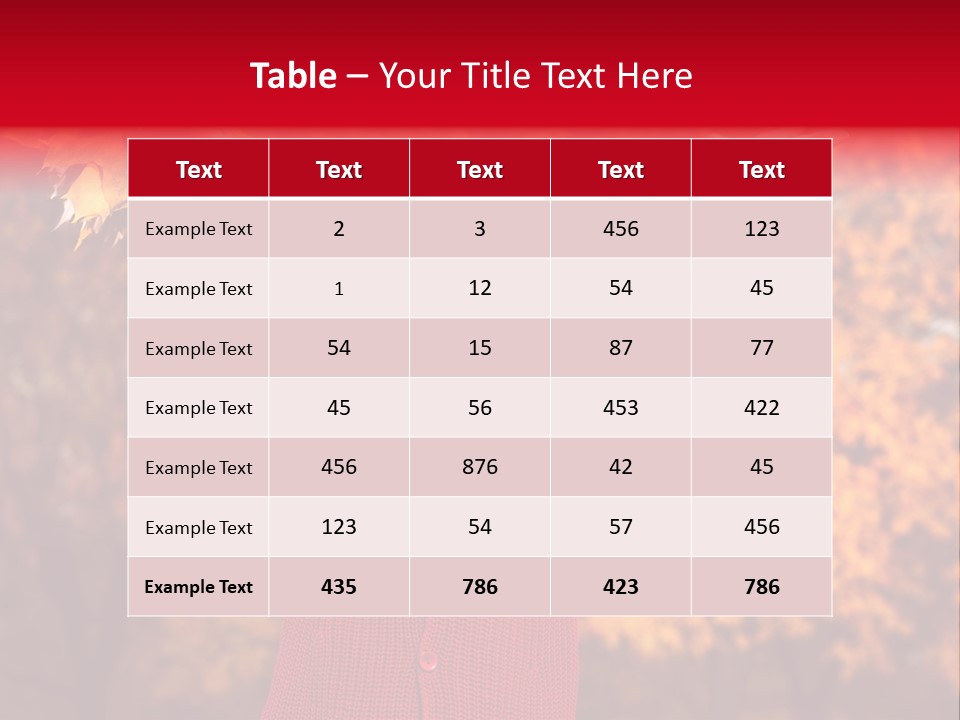 Female October Smile PowerPoint Template