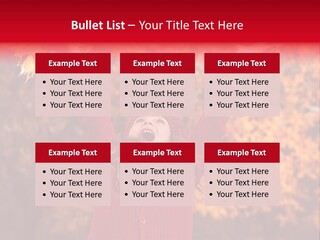 Female October Smile PowerPoint Template
