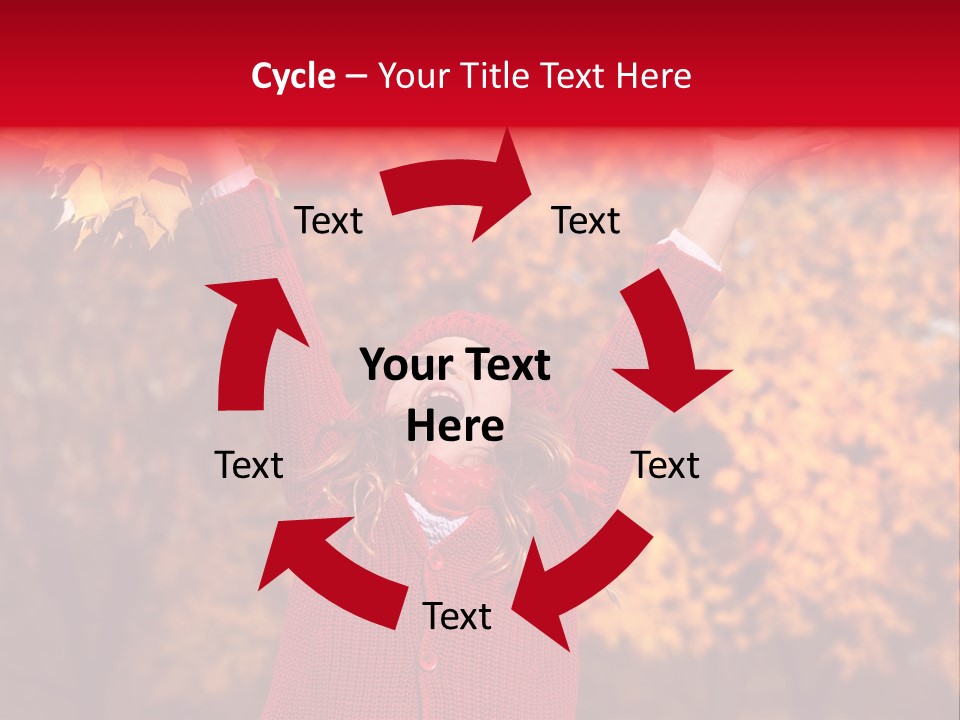 Female October Smile PowerPoint Template
