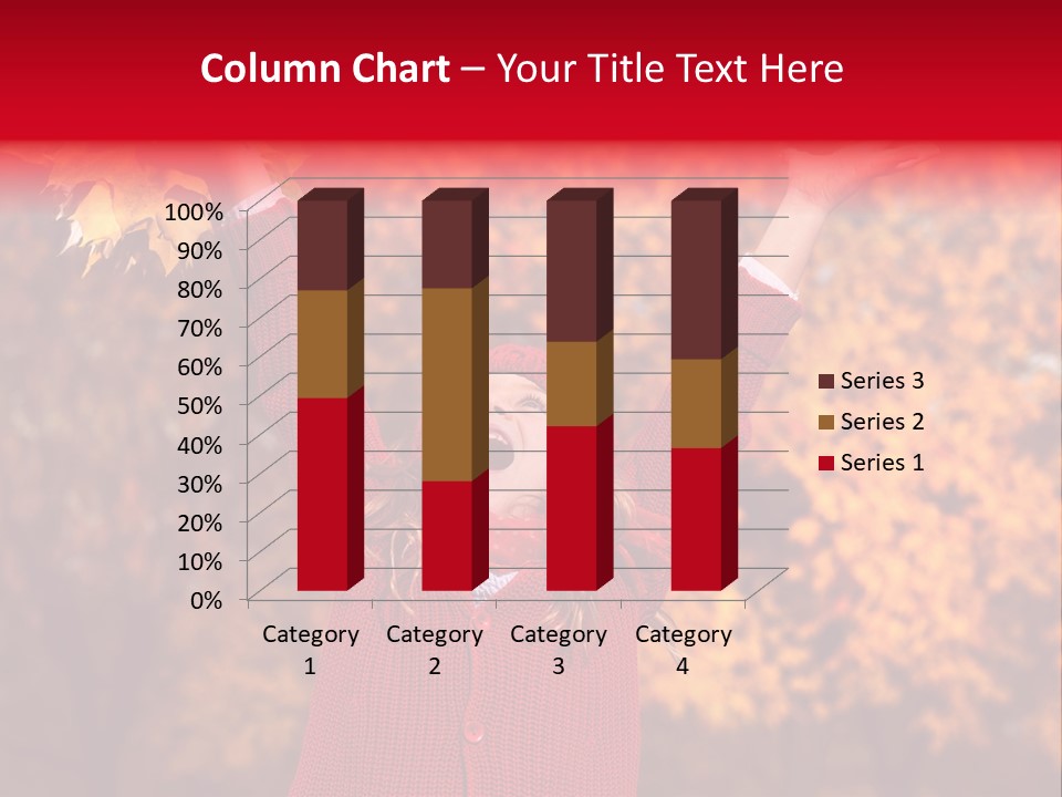 Female October Smile PowerPoint Template