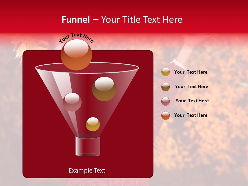 Female October Smile PowerPoint Template