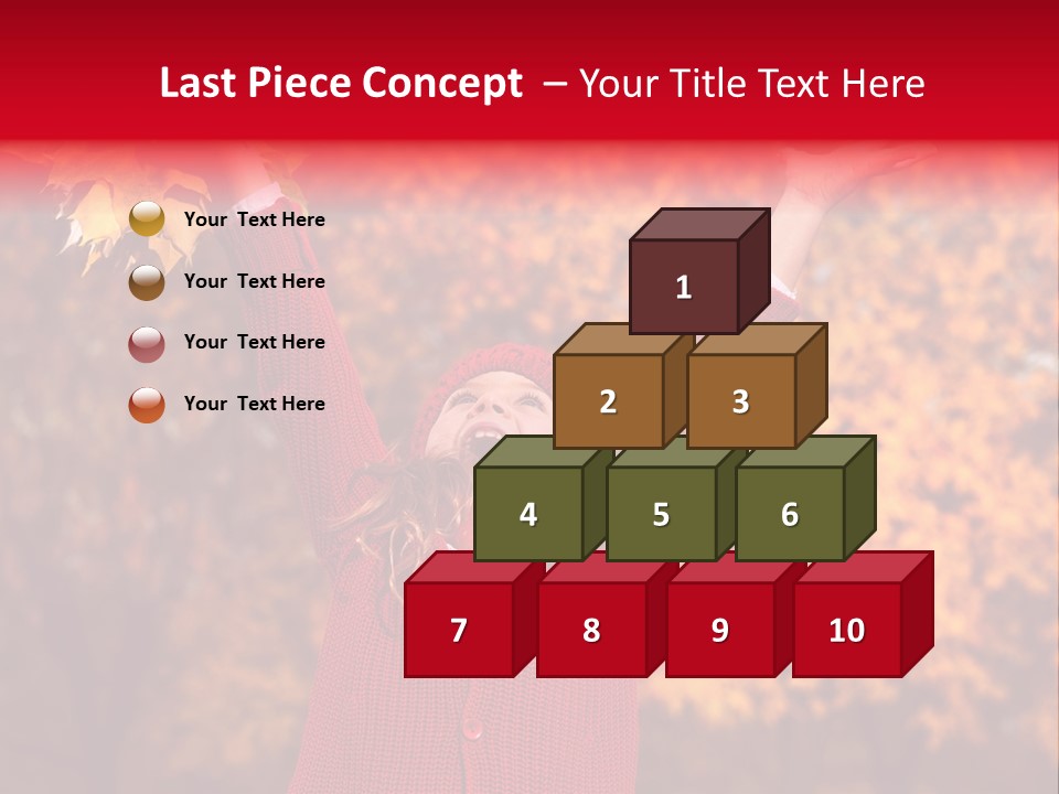 Female October Smile PowerPoint Template