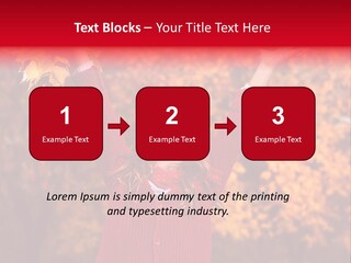 Female October Smile PowerPoint Template