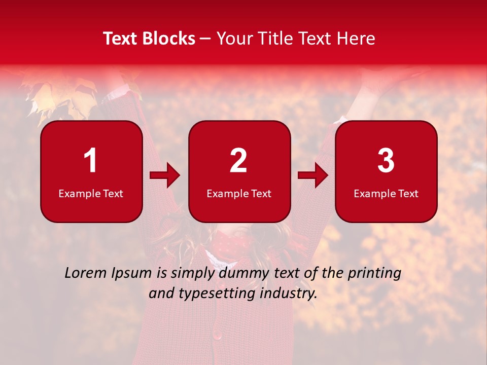 Female October Smile PowerPoint Template