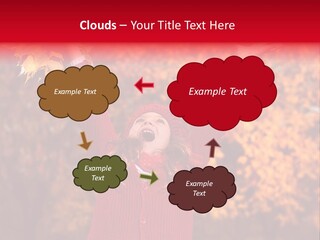 Female October Smile PowerPoint Template