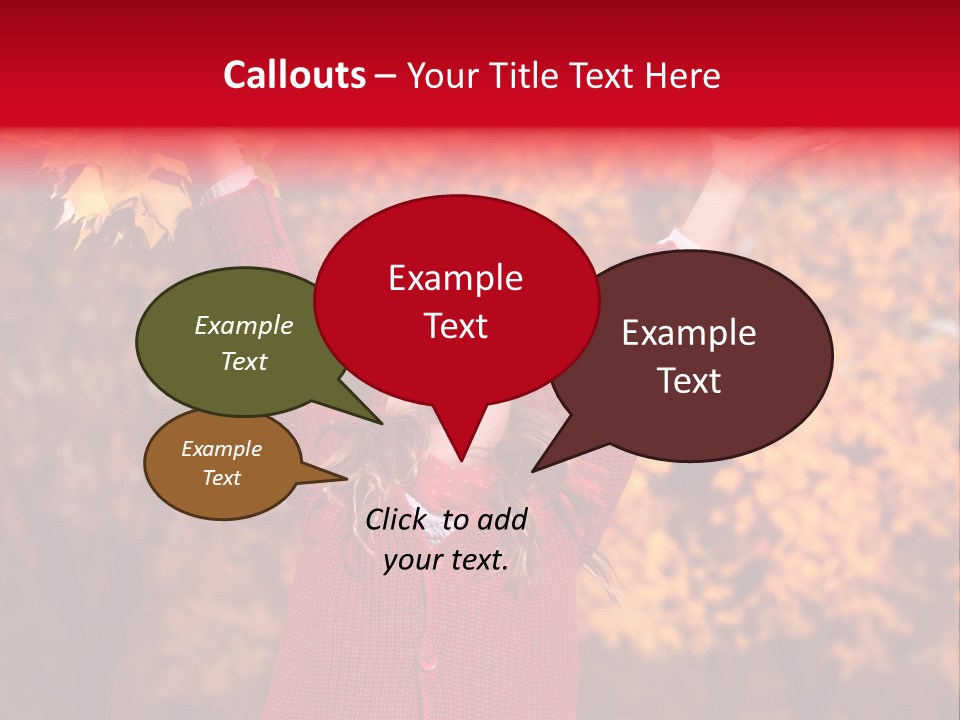 Female October Smile PowerPoint Template