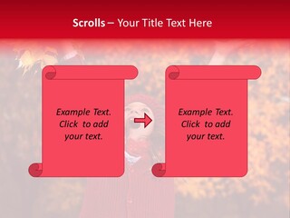 Female October Smile PowerPoint Template