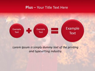 Female October Smile PowerPoint Template