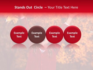 Female October Smile PowerPoint Template