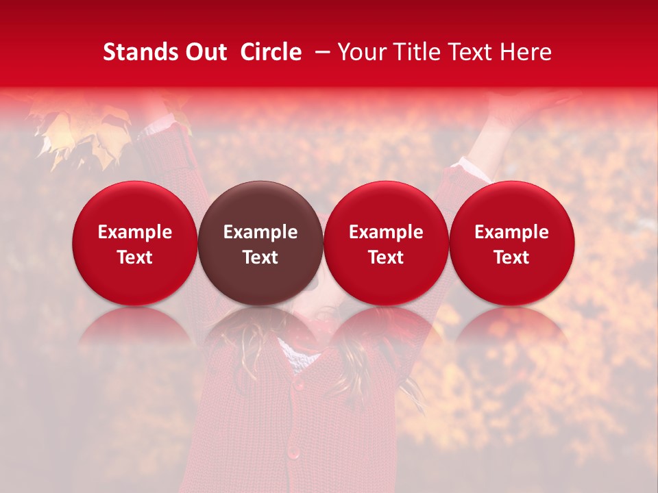 Female October Smile PowerPoint Template
