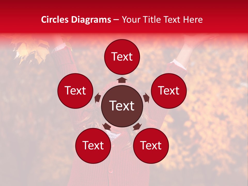Female October Smile PowerPoint Template