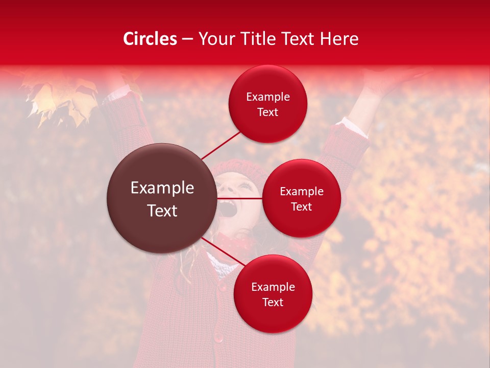 Female October Smile PowerPoint Template